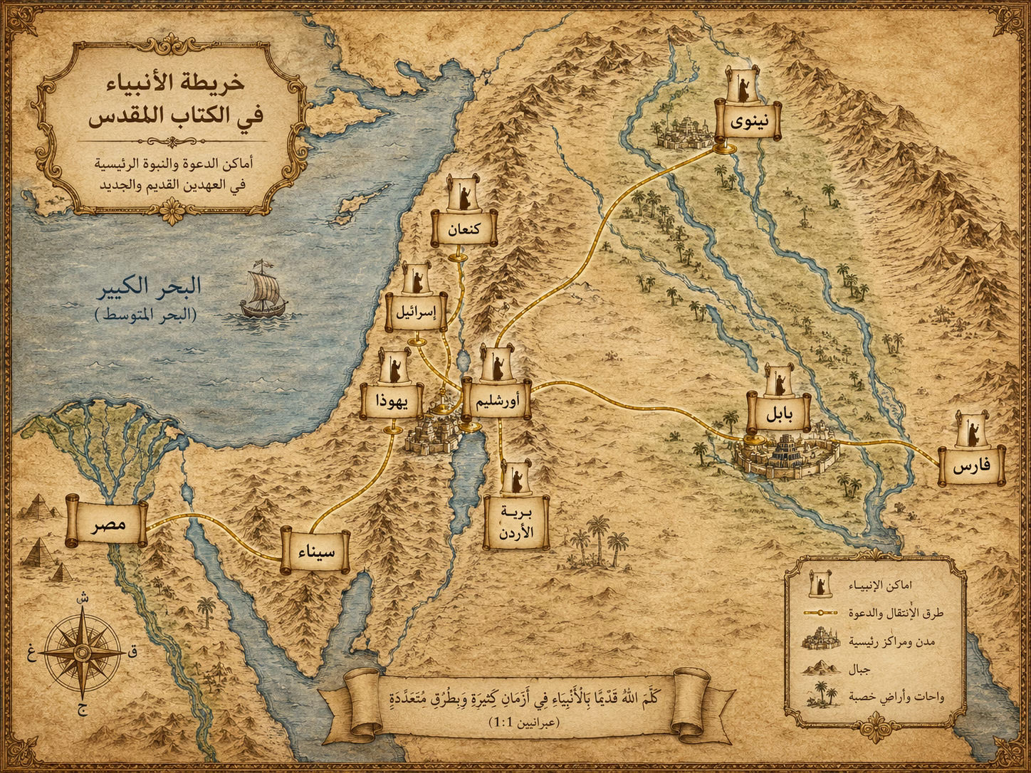 أسماء الأنبياء في الكتاب المقدس بالترتيب الزمني: موطن كل نبي وزمنه ورسالته 3 أسماء الأنبياء في الكتاب المقدس بالترتيب الزمني: موطن كل نبي وزمنه ورسالته