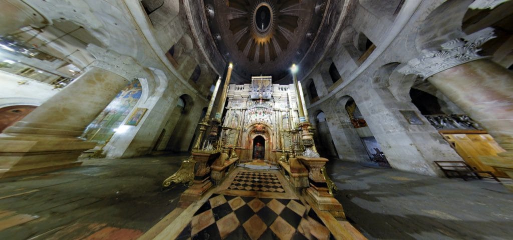 تجول فى كنيسة القيامة من الداخل وكانك فيها بالماوس 3D