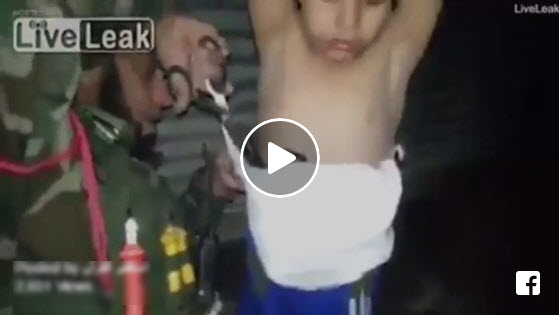 بالفيديو داعش يفخخ طفل بالمتفجرات لتفجير الجيش العراقي