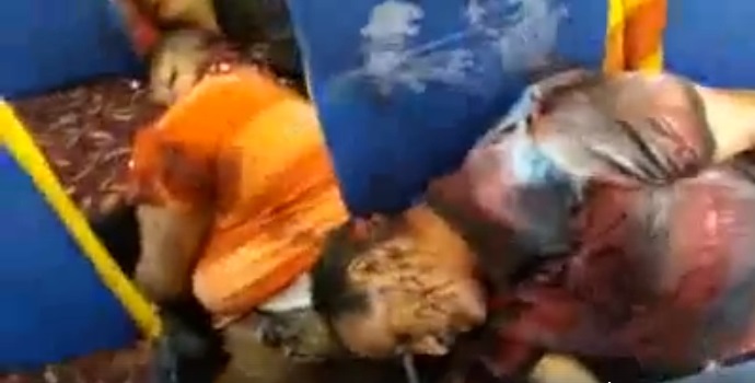 عاجل نشر فيديو جديد لشهداء المنيا داخل الأوتوبيس بعد إستشهادهم