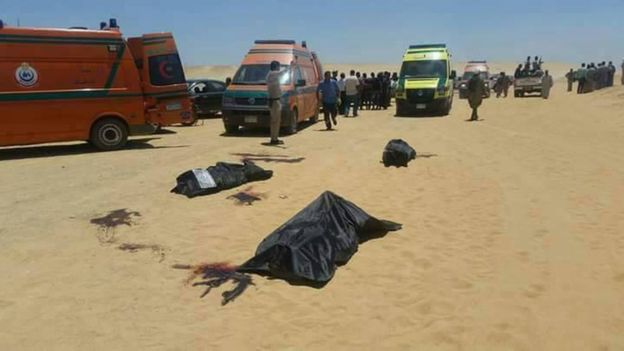 عاجل إستشهاد 26 وإصابة 23 طفل في هجوم مسلح على حافلة تقل أقباطا بمحافظة المنيا