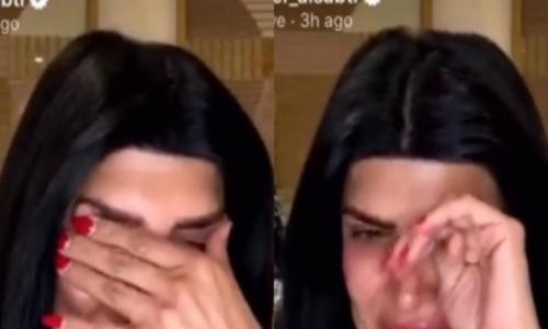 فيديو | إنهيار فنانة كويتية بعد إصابة ابنتها بـ كورونا : مقدرتش احضنها
