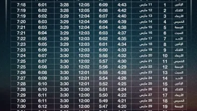 أول يوم رمضان 2024م 1445هـ + إمساكية شهر رمضان 2024