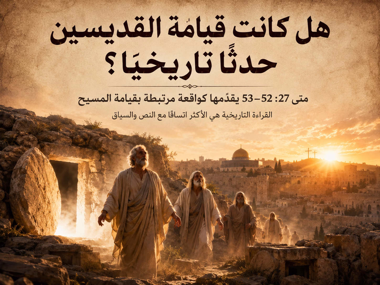 هل كانت قيامة القديسين في متى 27 حدثًا تاريخيًا أم أسلوبًا أدبيًا؟ Patricia Michael 7 هل كانت قيامة القديسين في متى 27 حدثًا تاريخيًا أم أسلوبًا أدبيًا؟ Patricia Michael