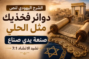 شرح نص: «ما أجمل رجليك بالنعلين يا بنت الكريم! دوائر فخذيك مثل الحلي صنعة يدي صناع» — نشيد الأنشاد 7: 1 حسب المفهوم اليهودي