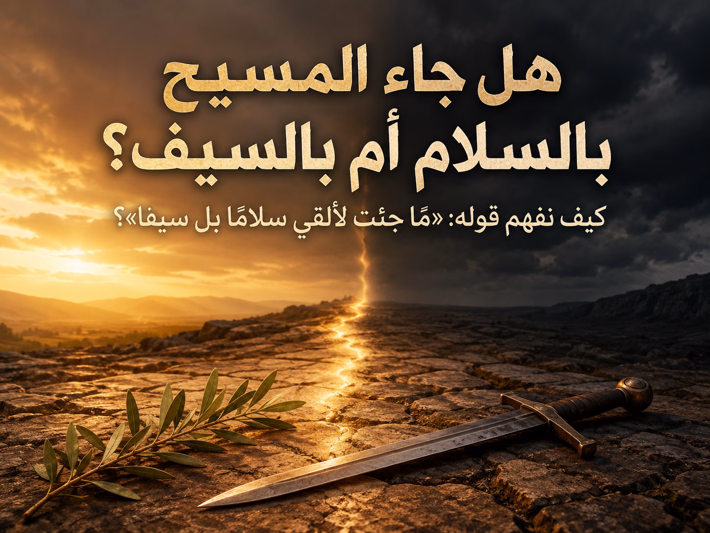 هل جاء المسيح ليعطي سلامًا أم سيفًا؟ 1 هل جاء المسيح ليعطي سلامًا أم سيفًا؟ كيف نفهم قول المسيح: «ما جئت لألقي سلامًا بل سيفًا» مع أنه رئيس السلام؟