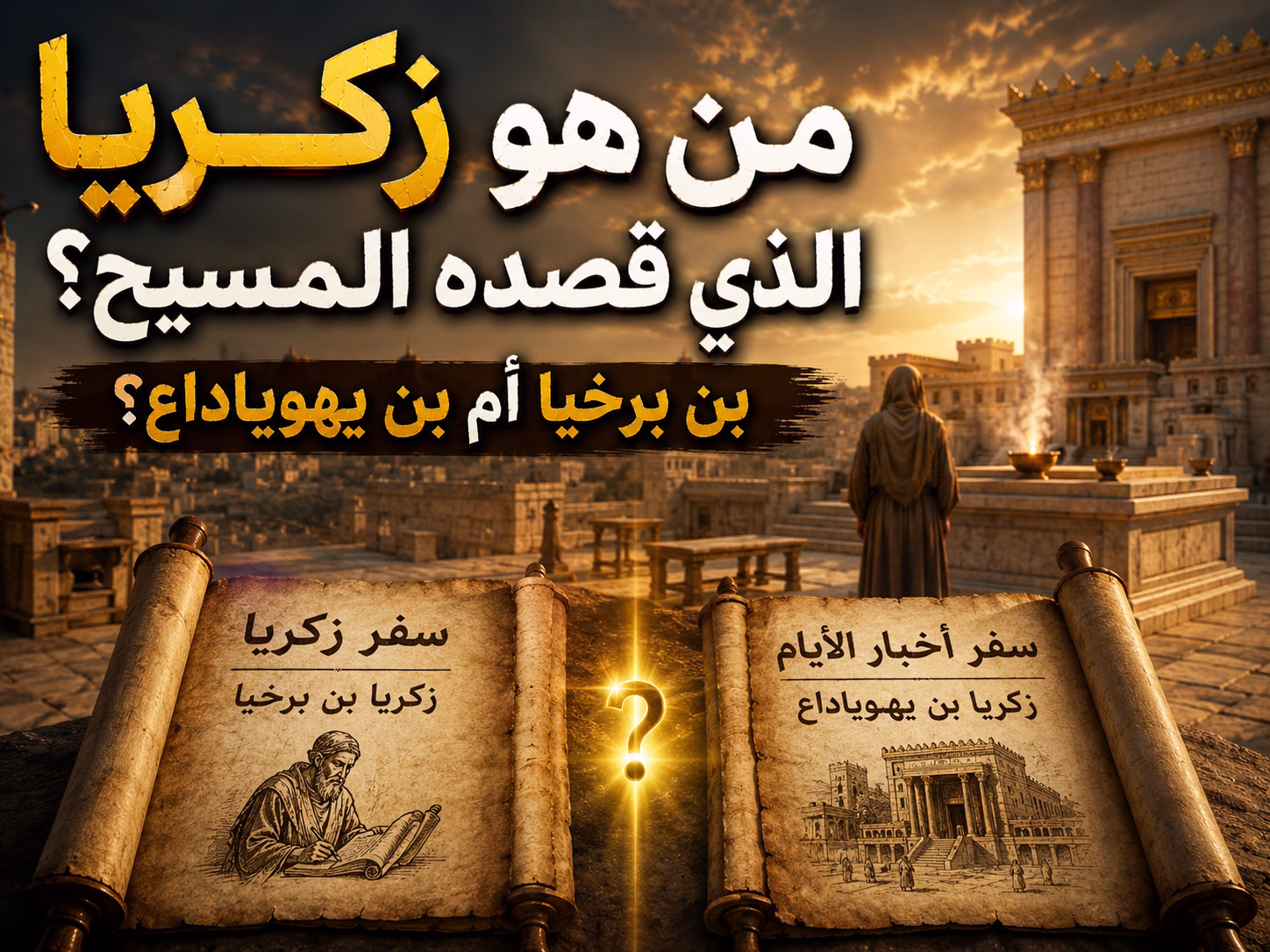هل أخطأ المسيح في تحديد زكريا المقتول بين الهيكل والمذبح؟ هل قصد المسيح زكريا بن برخيا أم زكريا بن يهوياداع؟ 1 هل أخطأ المسيح في تحديد زكريا المقتول بين الهيكل والمذبح؟ هل قصد المسيح زكريا بن برخيا أم زكريا بن يهوياداع؟