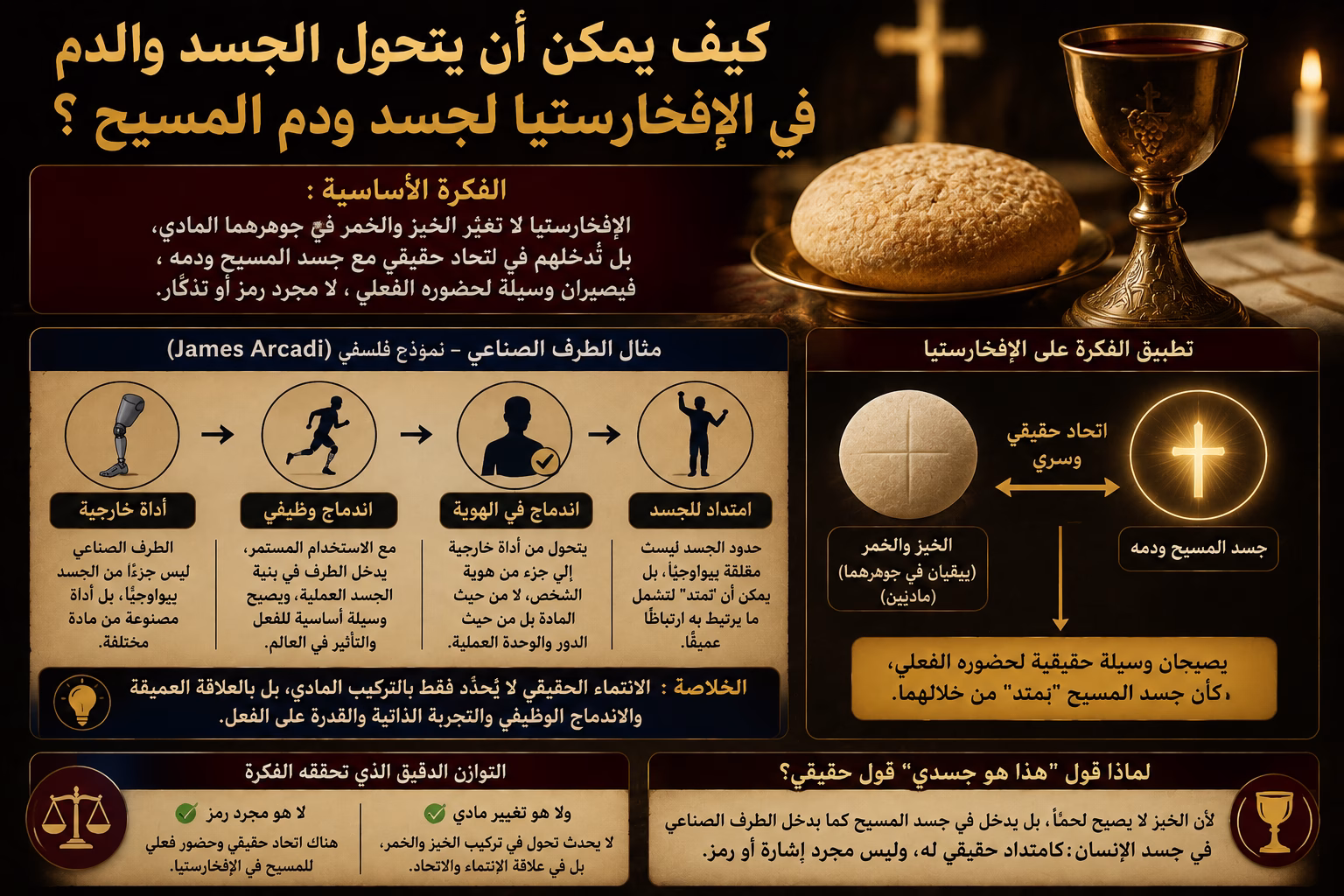 كيف يمكن أن يتحول الجسد والدم في الإفخارستيا لجسد ودم المسيح؟ 1 كيف يمكن أن يتحول الجسد والدم في الإفخارستيا لجسد ودم المسيح؟