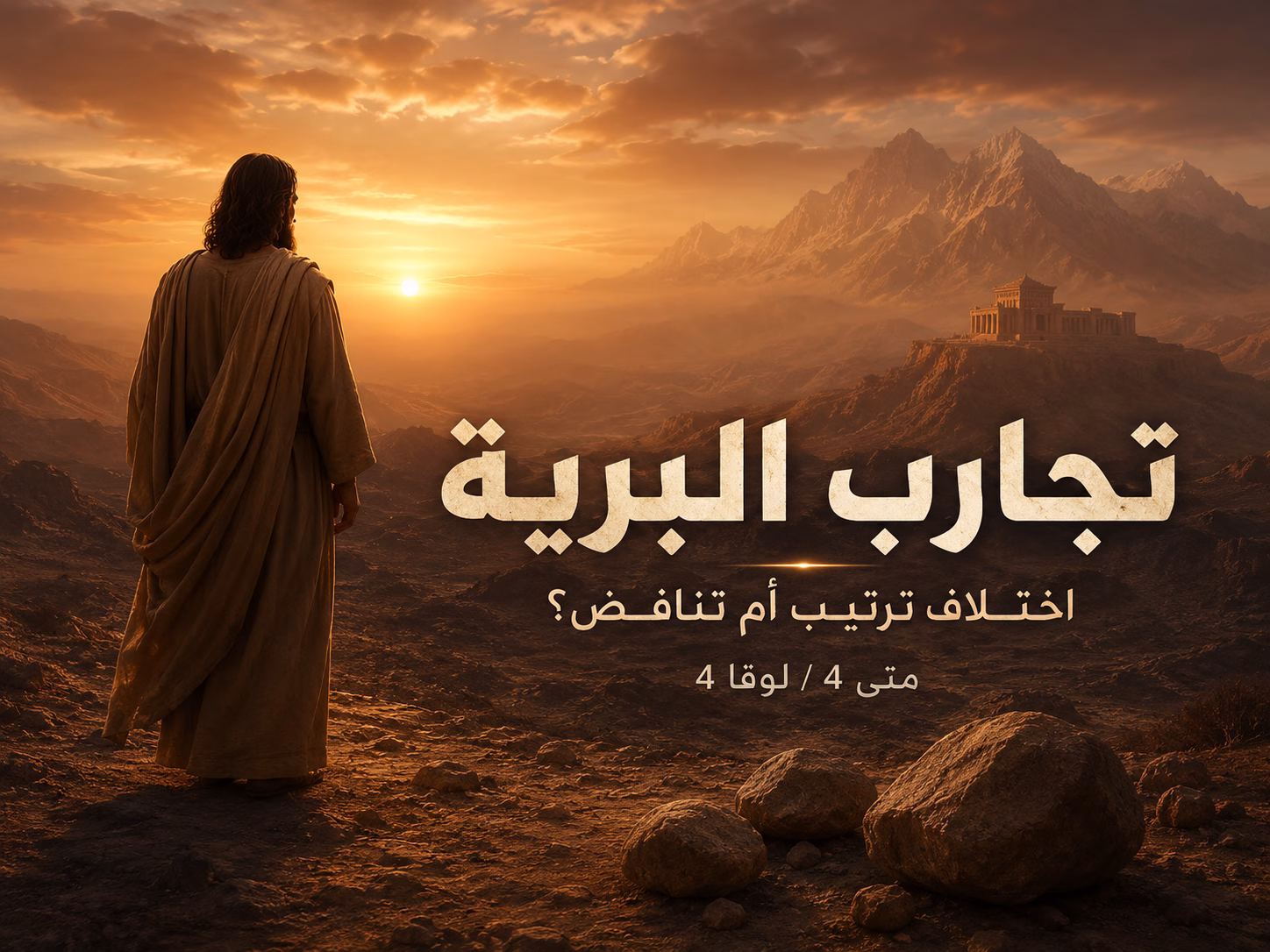 تجارب المسيح في البرية - هل أخطأ متى أو لوقا في ترتيبها؟ 1 تجارب المسيح في البرية - هل أخطأ متى أو لوقا في ترتيبها؟