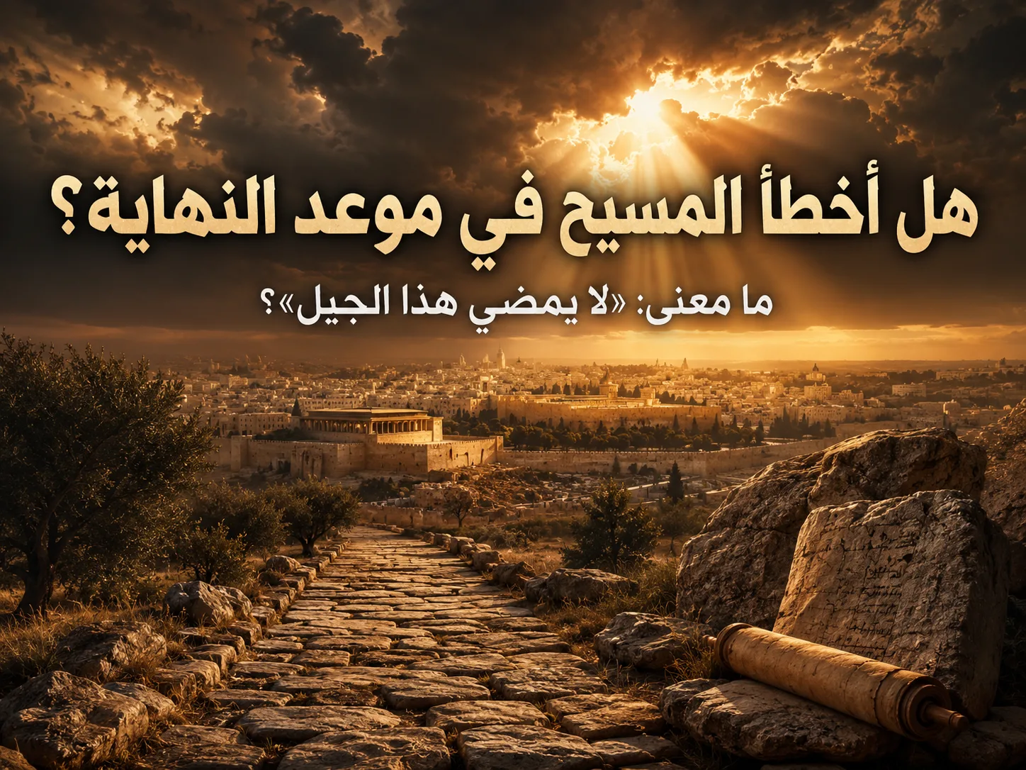 لا يمضي هذا الجيل - هل أخطأ المسيح حين قال إن هذا الجيل لا يمضي حتى تكون كل هذه الأمور؟ 1 لا يمضي هذا الجيل - هل أخطأ المسيح حين قال إن هذا الجيل لا يمضي حتى تكون كل هذه الأمور؟