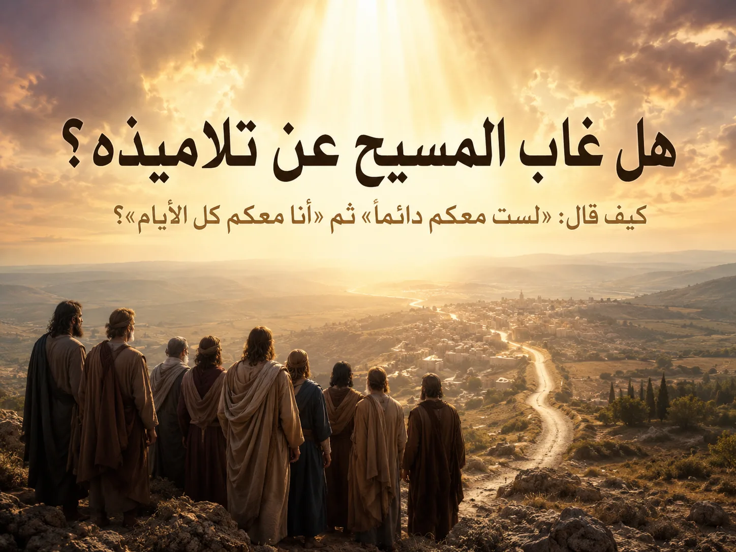 هل كان المسيح حاضرًا دائمًا مع تلاميذه أم لا؟ كيف نفهم قوله: «إياي فليس لكم في كل حين» مع وعده: «ها أنا معكم كل الأيام»؟