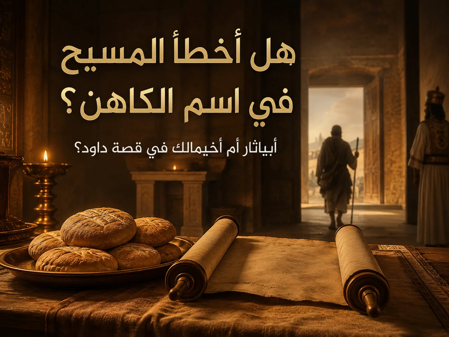 هل أخطأ المسيح حين ذكر أبياثار بدلًا من أخيمالك؟ كيف نفهم قول المسيح: «في أيام أبياثار رئيس الكهنة» مع أن صموئيل الأول يذكر أخيمالك؟ 1 هل أخطأ المسيح حين ذكر أبياثار بدلًا من أخيمالك؟ كيف نفهم قول المسيح: «في أيام أبياثار رئيس الكهنة» مع أن صموئيل الأول يذكر أخيمالك؟