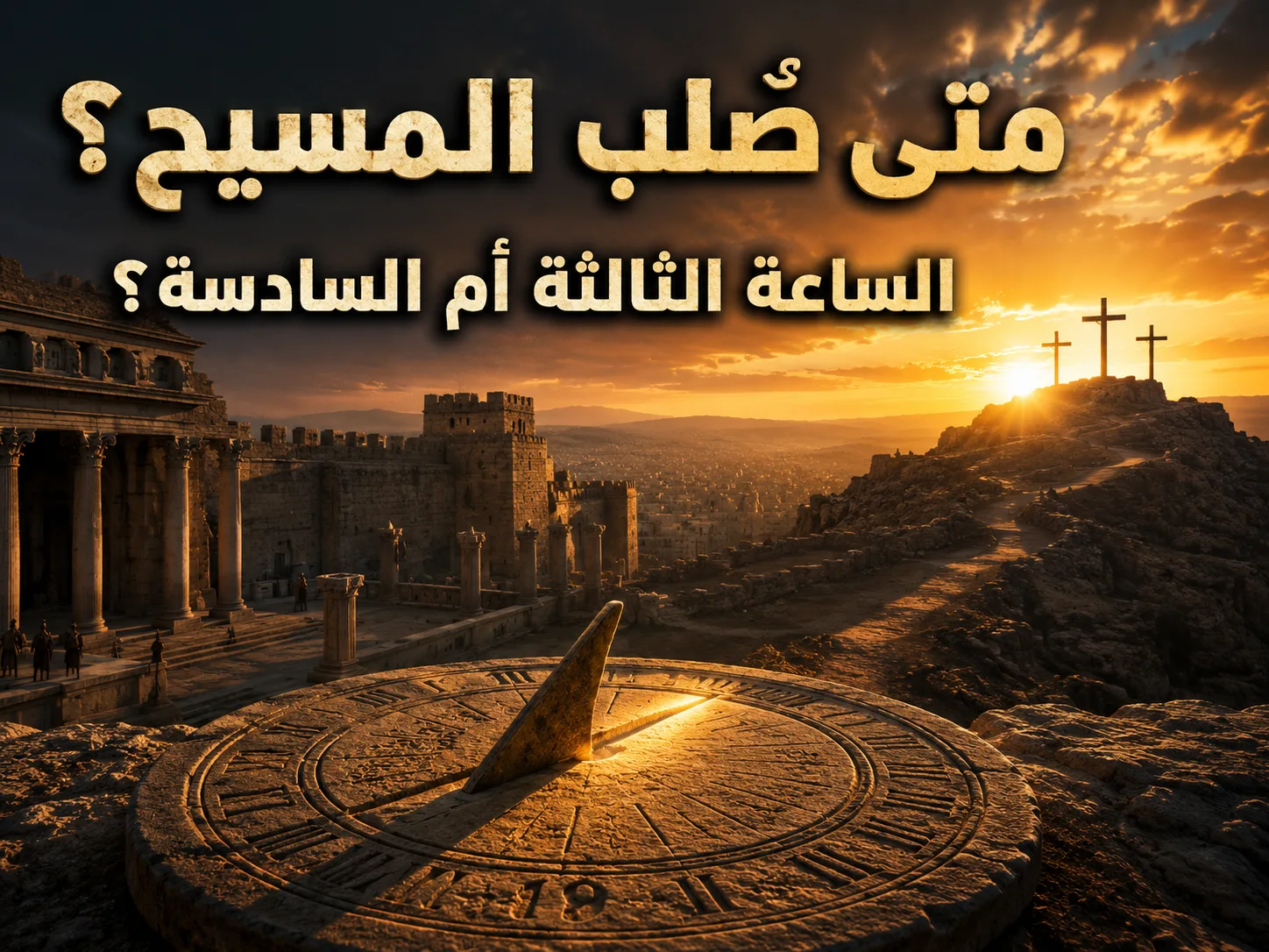 هل صُلب المسيح في الساعة الثالثة أم في الساعة السادسة؟ كيف نفهم اختلاف توقيت الصلب بين مرقس ويوحنا؟ 1 هل صُلب المسيح في الساعة الثالثة أم في الساعة السادسة؟ كيف نفهم اختلاف توقيت الصلب بين مرقس ويوحنا؟