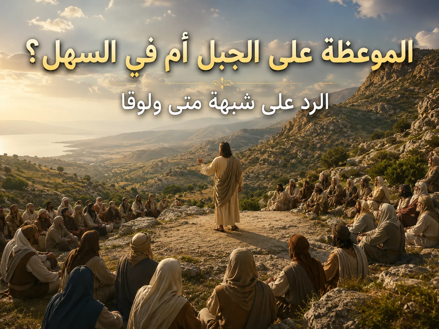 هل ألقى المسيح الموعظة على الجبل أم في موضع سهل؟ 1 هل ألقى المسيح الموعظة على الجبل أم في موضع سهل؟