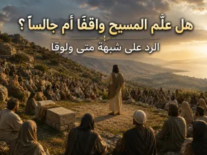 هل علّم المسيح الجموع واقفًا أم جالسًا؟
