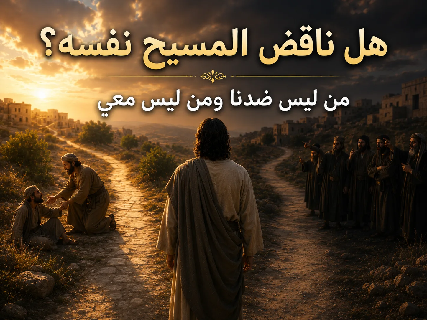 هل ناقض المسيح نفسه في قوله: من ليس ضدنا فهو معنا؟