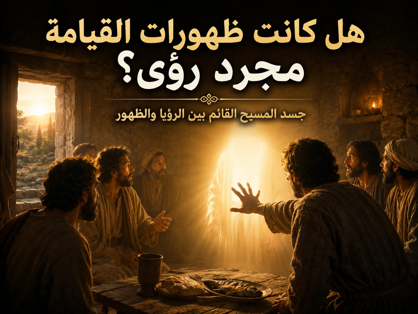 هل كانت ظهورات المسيح بعد القيامة جسدية أم مجرد رؤى؟ 1 هل كانت ظهورات المسيح بعد القيامة جسدية أم مجرد رؤى؟
