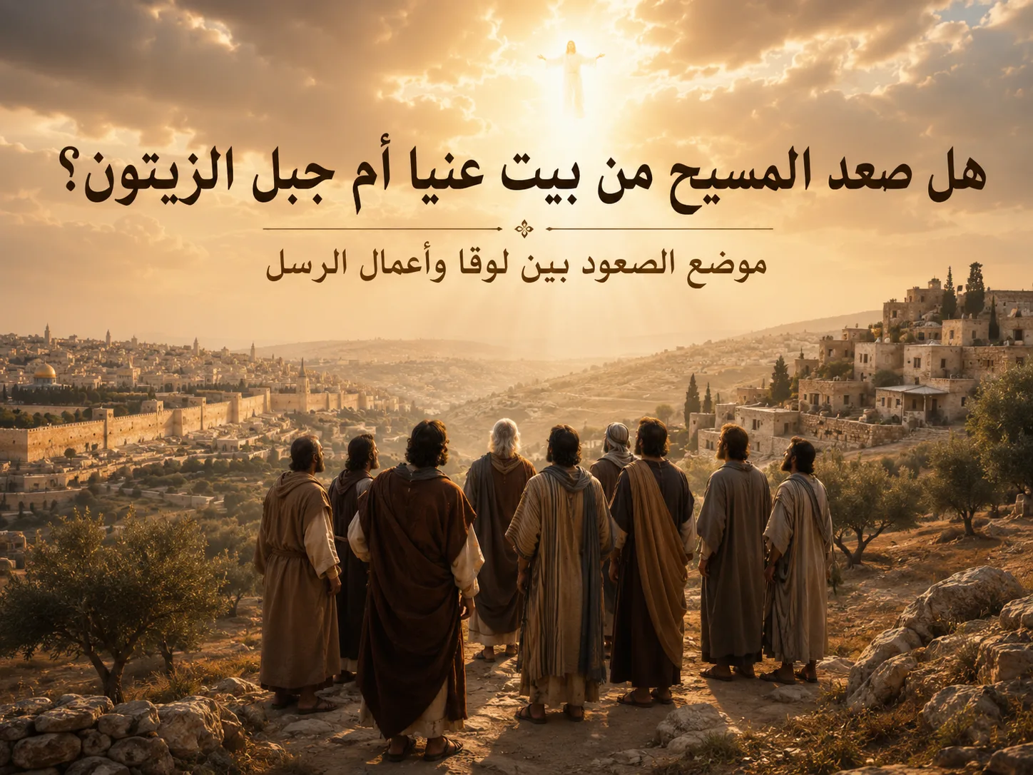 هل صعد المسيح من بيت عنيا أم من جبل الزيتون؟ لوقا 24: 50-51 وأعمال الرسل 1: 9-12 حول مكان صعود المسيح