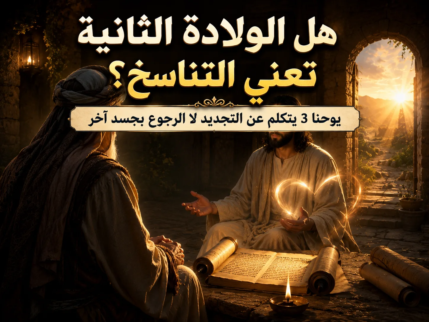 هل تعني الولادة الثانية أن المسيح علّم بتناسخ الأرواح؟ يوحنا 3: 3 1 هل تعني الولادة الثانية أن المسيح علّم بتناسخ الأرواح؟ يوحنا 3: 3الرد على شبهة يوحنا 3: 3 وهل “الولادة من فوق” تعني التناسخ أم التجديد الروحي؟