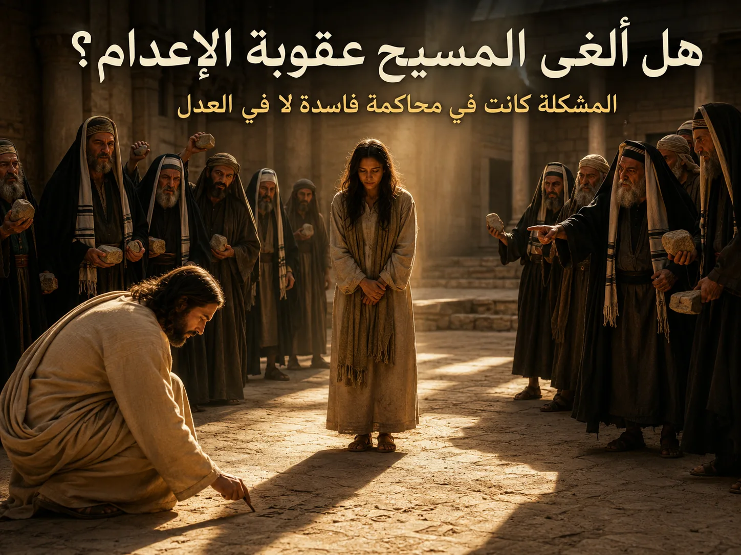هل رفض المسيح عقوبة الإعدام في قصة المرأة الزانية؟ يوحنا 8: 3-11 1 هل رفض المسيح عقوبة الإعدام في قصة المرأة الزانية؟ يوحنا 8: 3-11