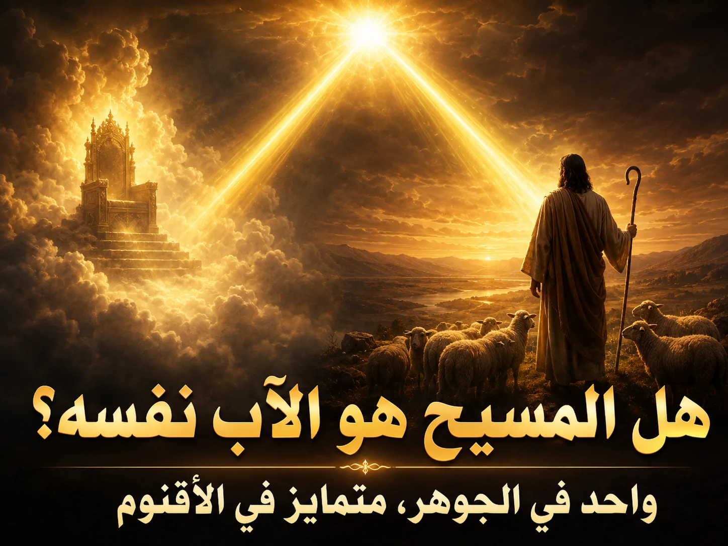 هل المسيح واحد مع الآب أم متمايّز عنه؟ يوحنا 10: 30 الرد على شبهة يوحنا 10: 30 ويوحنا 16: 28 ويوحنا 14: 28 حول وحدة الابن مع الآب وتمايّزه عنه