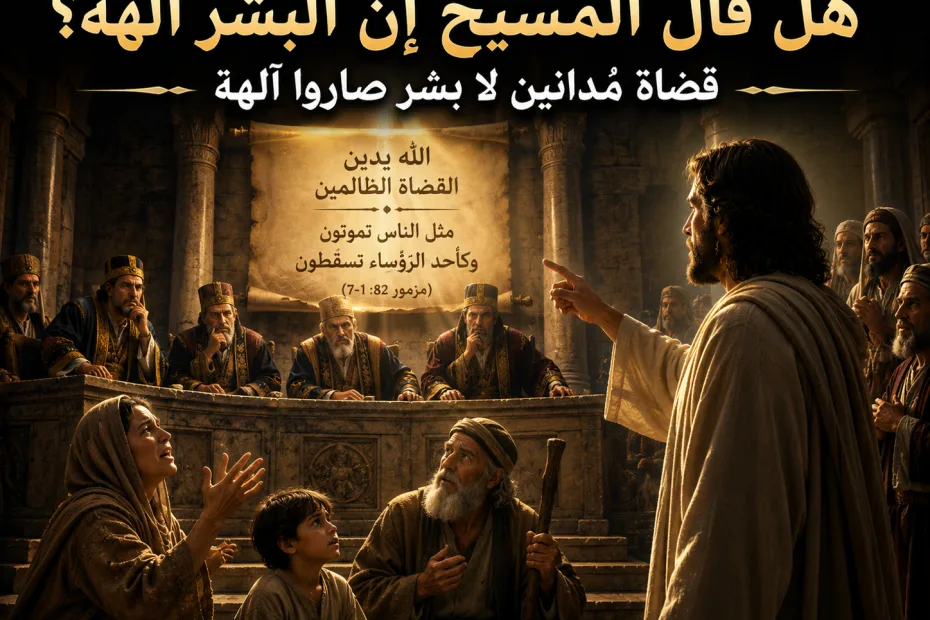 هل قال المسيح أن الإنسان يمكن أن يصير إلهًا بالطبيعة؟ يوحنا 10: 34 — الرد على شبهة يوحنا 10: 34 ومزمور 82: 6 حول معنى “أنا قلت إنكم آلهة”