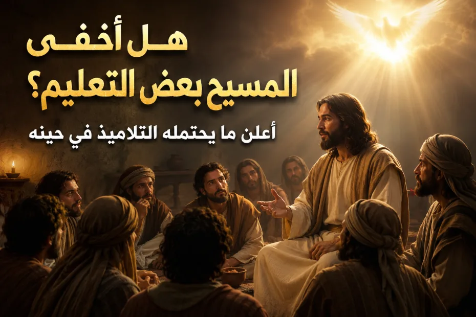 هل أعلن المسيح كل شيء لتلاميذه أم أخفى عنهم بعض الأمور؟ يوحنا 16: 12
