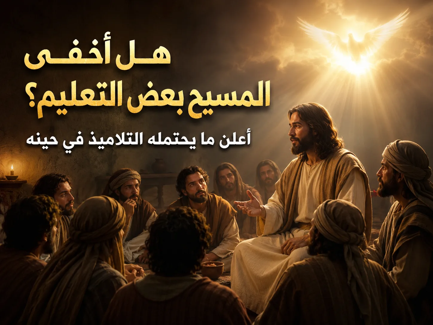 هل أعلن المسيح كل شيء لتلاميذه أم أخفى عنهم بعض الأمور؟ يوحنا 16: 12 1 هل أعلن المسيح كل شيء لتلاميذه أم أخفى عنهم بعض الأمور؟ يوحنا 16: 12