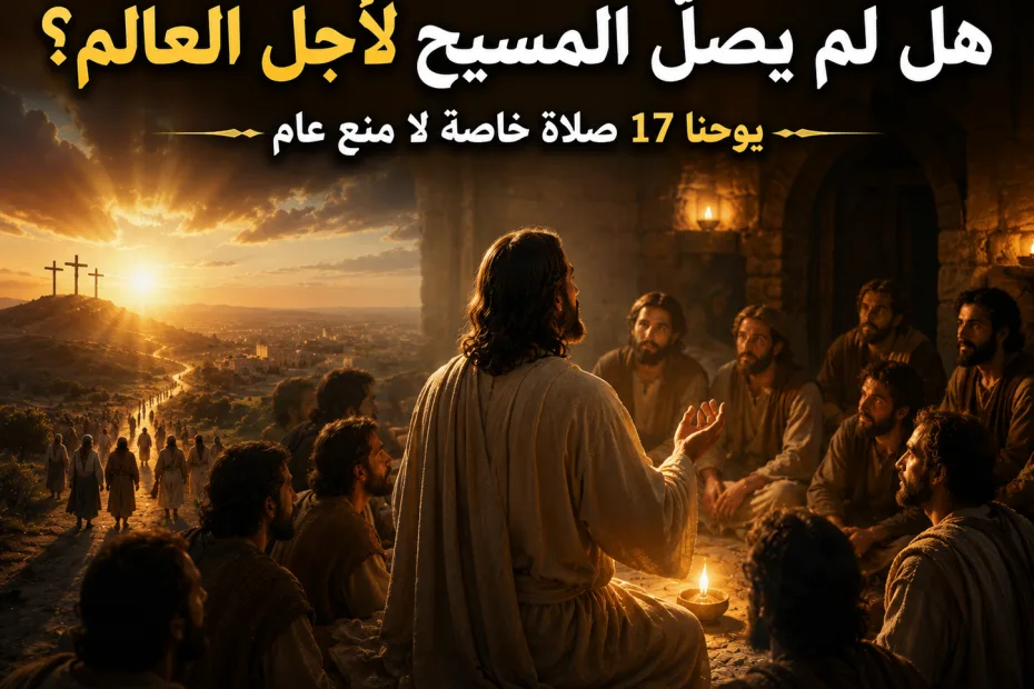 هل صلى المسيح لأجل غير المؤمنين أم لم يصلِّ لأجل العالم؟ يوحنا 17: 9