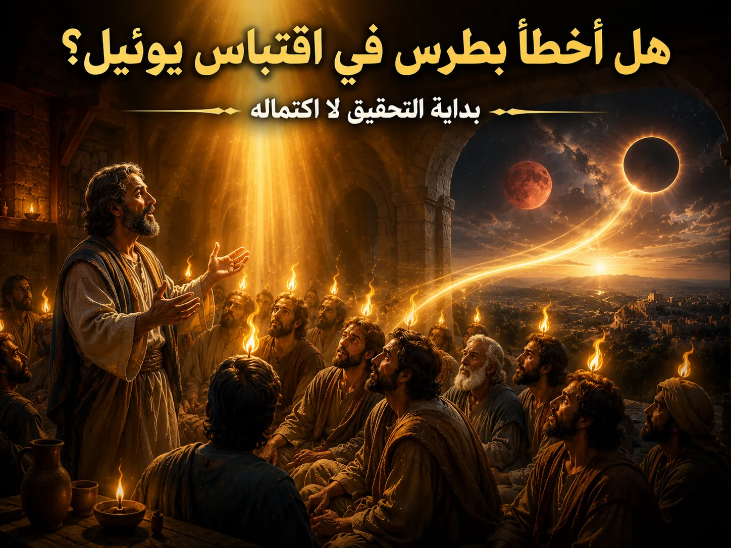 هل أخطأ بطرس عندما اقتبس نبوة يوئيل؟ أعمال 2: 16-21 ويوئيل 2: 28-32 1 هل أخطأ بطرس عندما اقتبس نبوة يوئيل؟ أعمال 2: 16-21 ويوئيل 2: 28-32