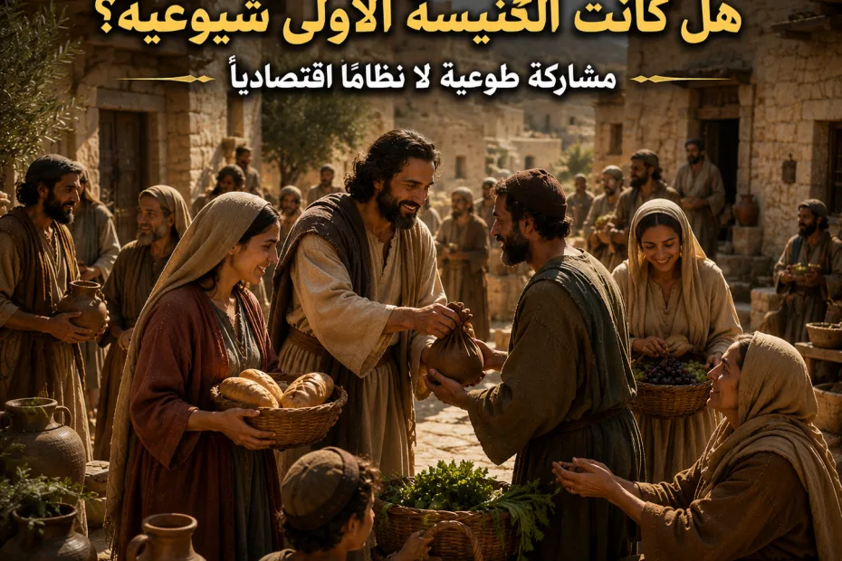 هل كانت الكنيسة الأولى تطبق الشيوعية أو الاشتراكية؟ أعمال الرسل 2: 44-45