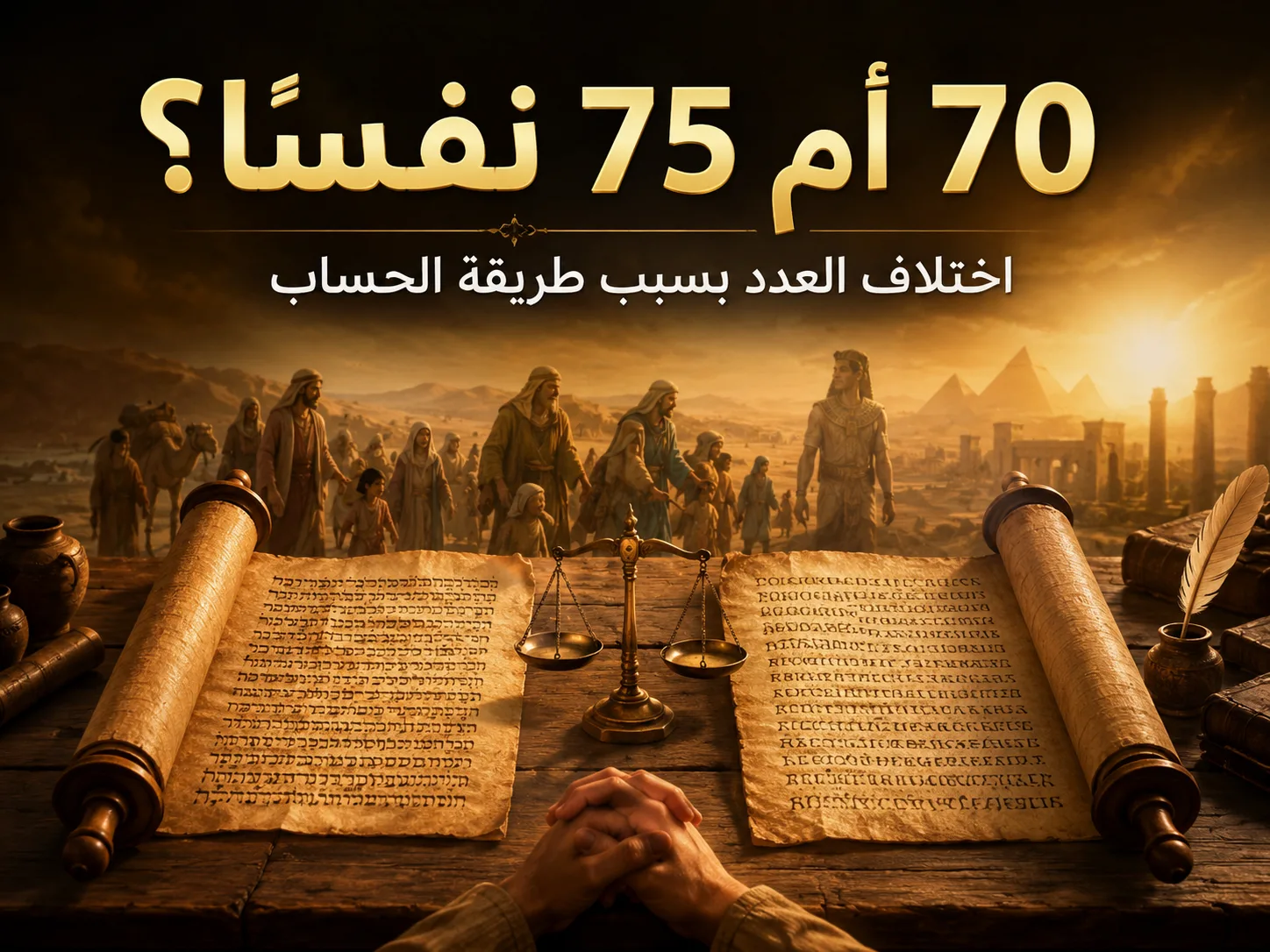 لماذا قال استفانوس إن عدد الداخلين إلى مصر كان 75 لا 70؟ أعمال 7: 14 1 لماذا قال استفانوس إن عدد الداخلين إلى مصر كان 75 لا 70؟ أعمال 7: 14
