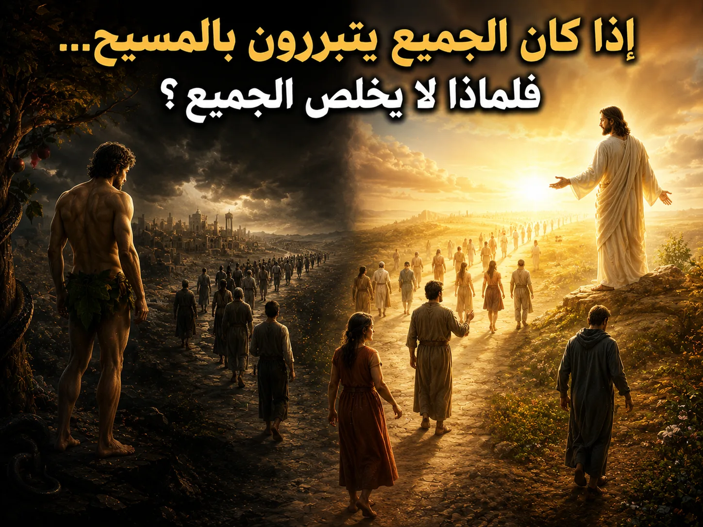 إذا كان الجميع يتبررون بالمسيح، فلماذا لا يخلص الجميع؟ رومية 5: 19 1 إذا كان الجميع يتبررون بالمسيح، فلماذا لا يخلص الجميع؟ رومية 5: 19