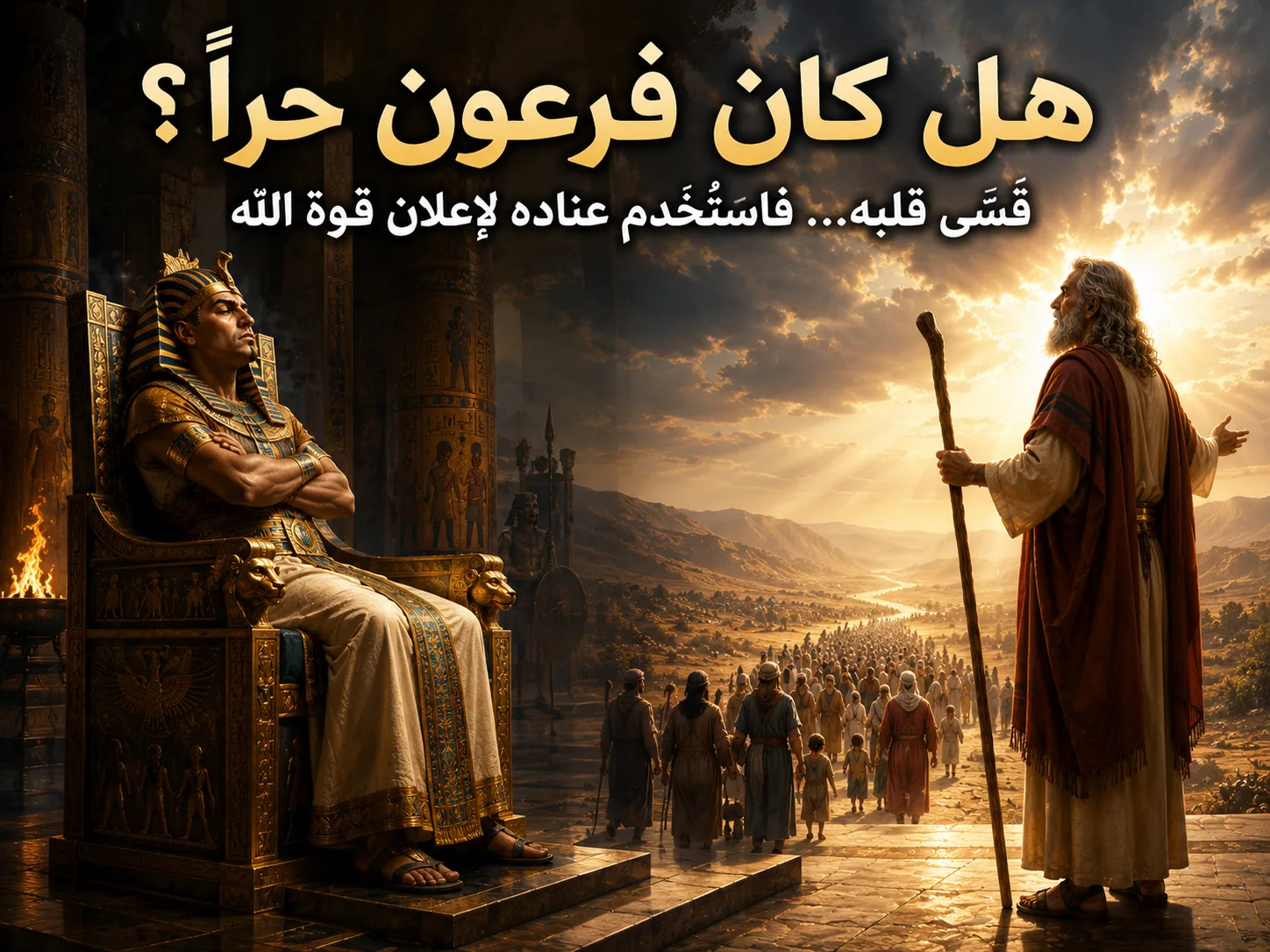 كيف يكون فرعون مسؤولًا إذا كان الله قد قسّى قلبه؟ رومية 9: 17 1 كيف يكون فرعون مسؤولًا إذا كان الله قد قسّى قلبه؟ رومية 9: 17