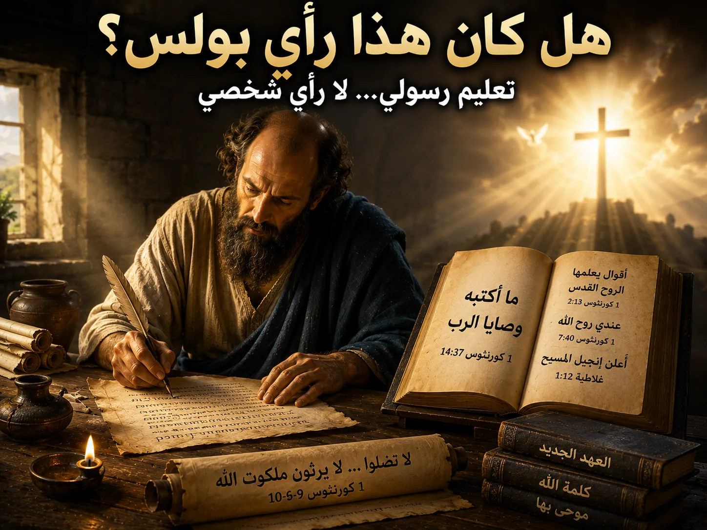 هل كان كلام بولس مجرد رأي شخصي؟ 1 كورنثوس 6: 9 1 هل كان كلام بولس مجرد رأي شخصي؟ 1 كورنثوس 6: 9هل عبارة «أقول أنا لا الرب» تعني أن تعليم بولس غير ملزم أو غير موحى به؟