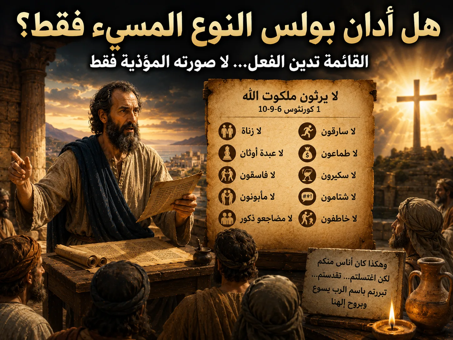 هل رفض بولس كل الممارسات المثلية أم المسيئة فقط؟ 1 كورنثوس 6: 9 1 هل رفض بولس كل الممارسات المثلية أم المسيئة فقط؟ 1 كورنثوس 6: 9