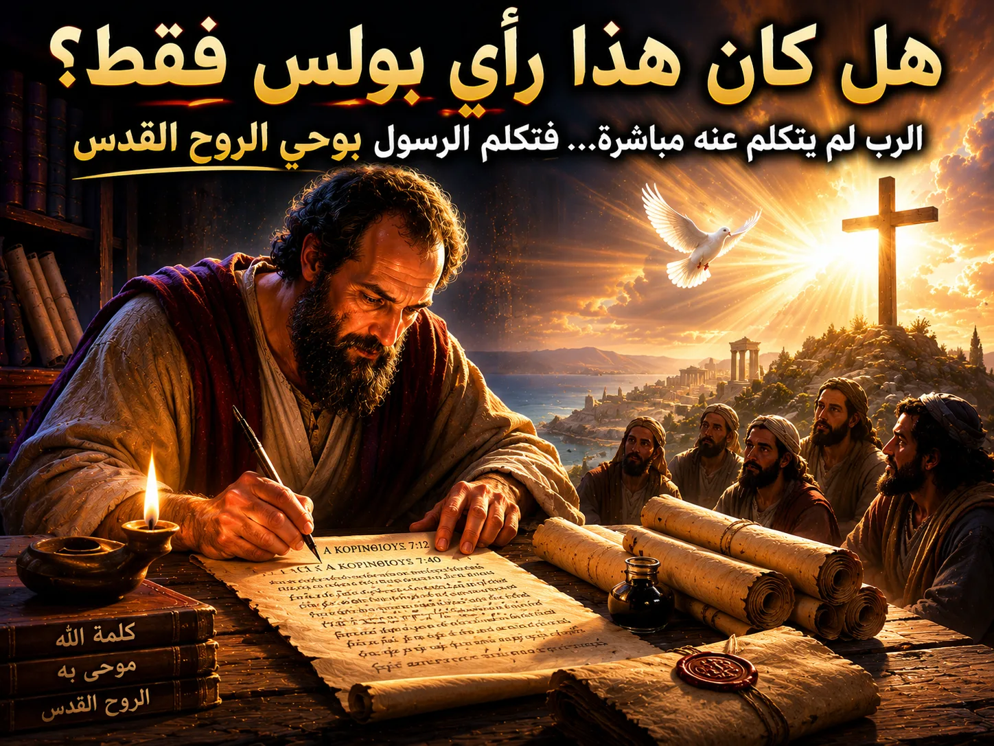 هل كان بولس يعطي رأيًا شخصيًا غير موحى به؟ 1 كورنثوس 7: 12، 40