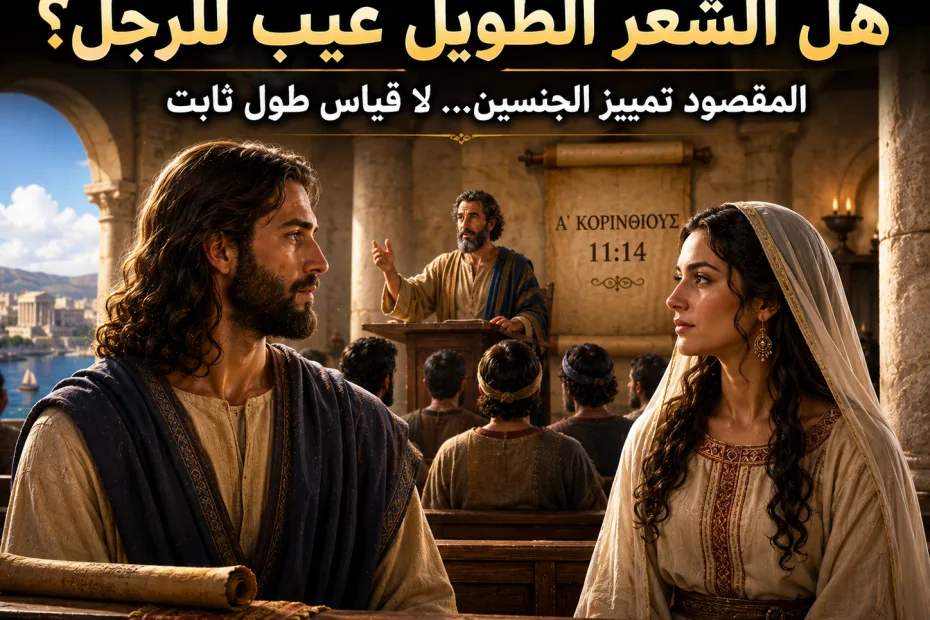 هل يعلّم «الطبع» أن الشعر الطويل عيب للرجل؟ 1 كورنثوس 11: 14 هل كان بولس يتكلم عن طول محدد للشعر أم عن التمييز الطبيعي بين الرجل والمرأة؟