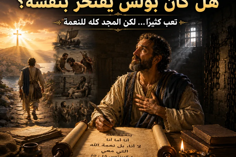 هل كان افتخار بولس مخالفًا للكتاب؟ 1 كورنثوس 15: 10 هل كان بولس يمجد نفسه، أم يدافع عن خدمة الإنجيل وينسب كل شيء للنعمة؟