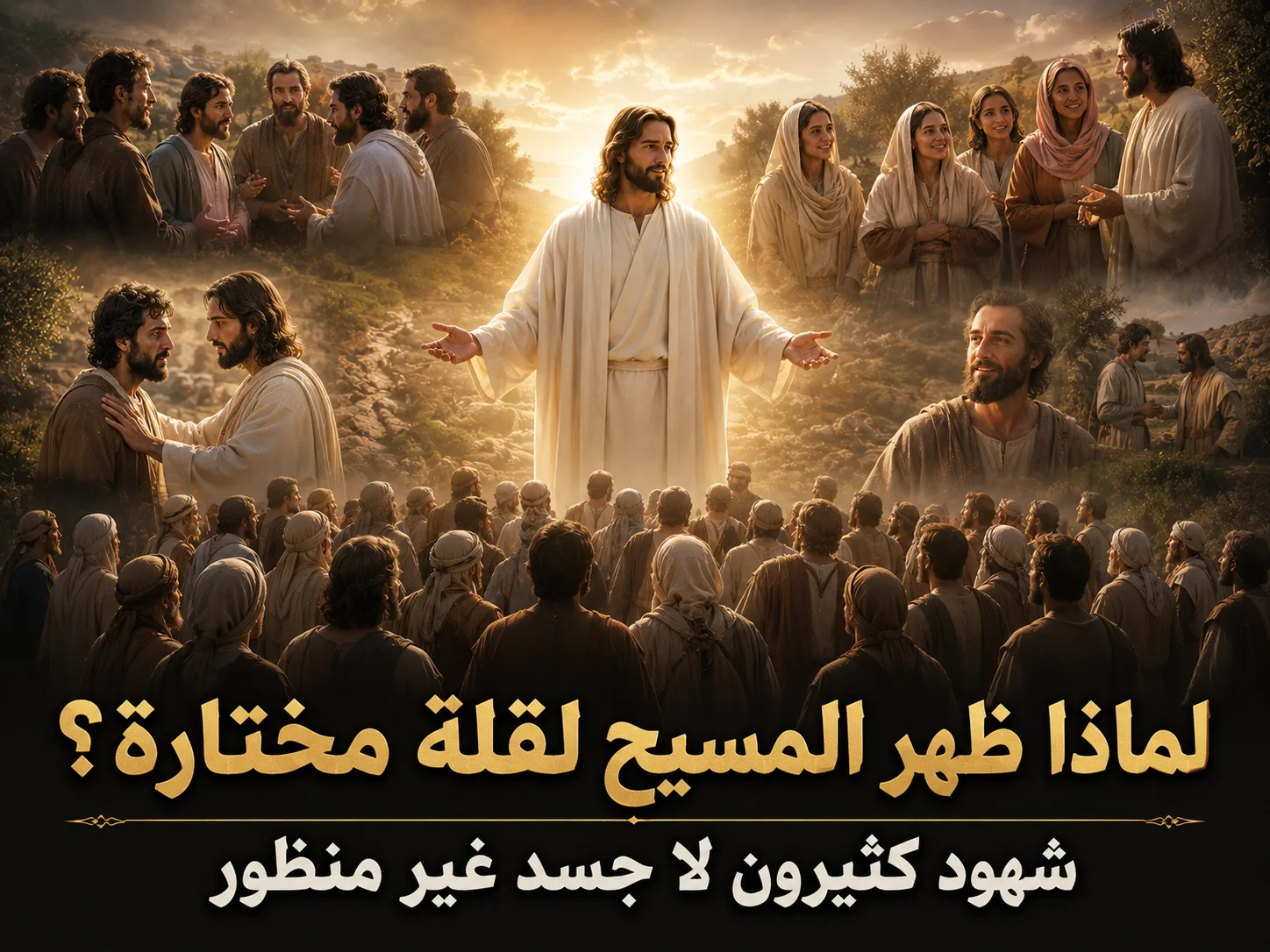 لماذا ظهر يسوع بعد القيامة لقلة مختارة فقط؟ 1 كورنثوس 15: 5-8 الرد على شبهة 1 كورنثوس 15: 5-8: هل كانت ظهورات المسيح بعد القيامة مادية أم مجرد ظهورات انتقائية؟