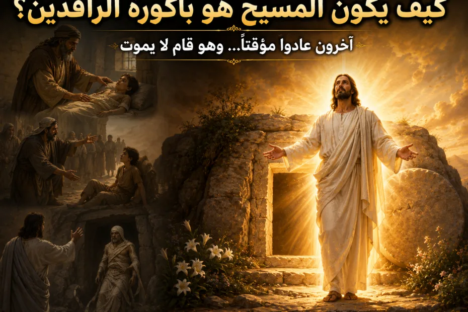 كيف يكون المسيح باكورة الراقدين وقد قام غيره قبله؟ 1 كورنثوس 15: 20 الفرق بين الرجوع المؤقت إلى الحياة والقيامة بجسد لا يموت