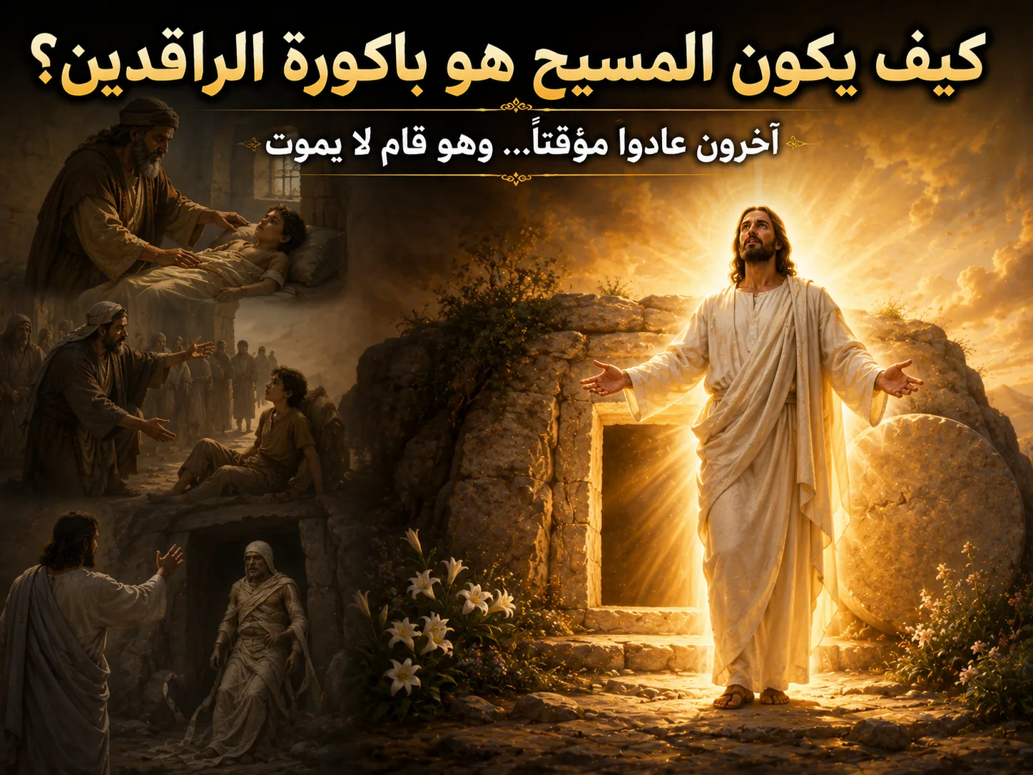 كيف يكون المسيح باكورة الراقدين وقد قام غيره قبله؟ 1 كورنثوس 15: 20 الفرق بين الرجوع المؤقت إلى الحياة والقيامة بجسد لا يموت