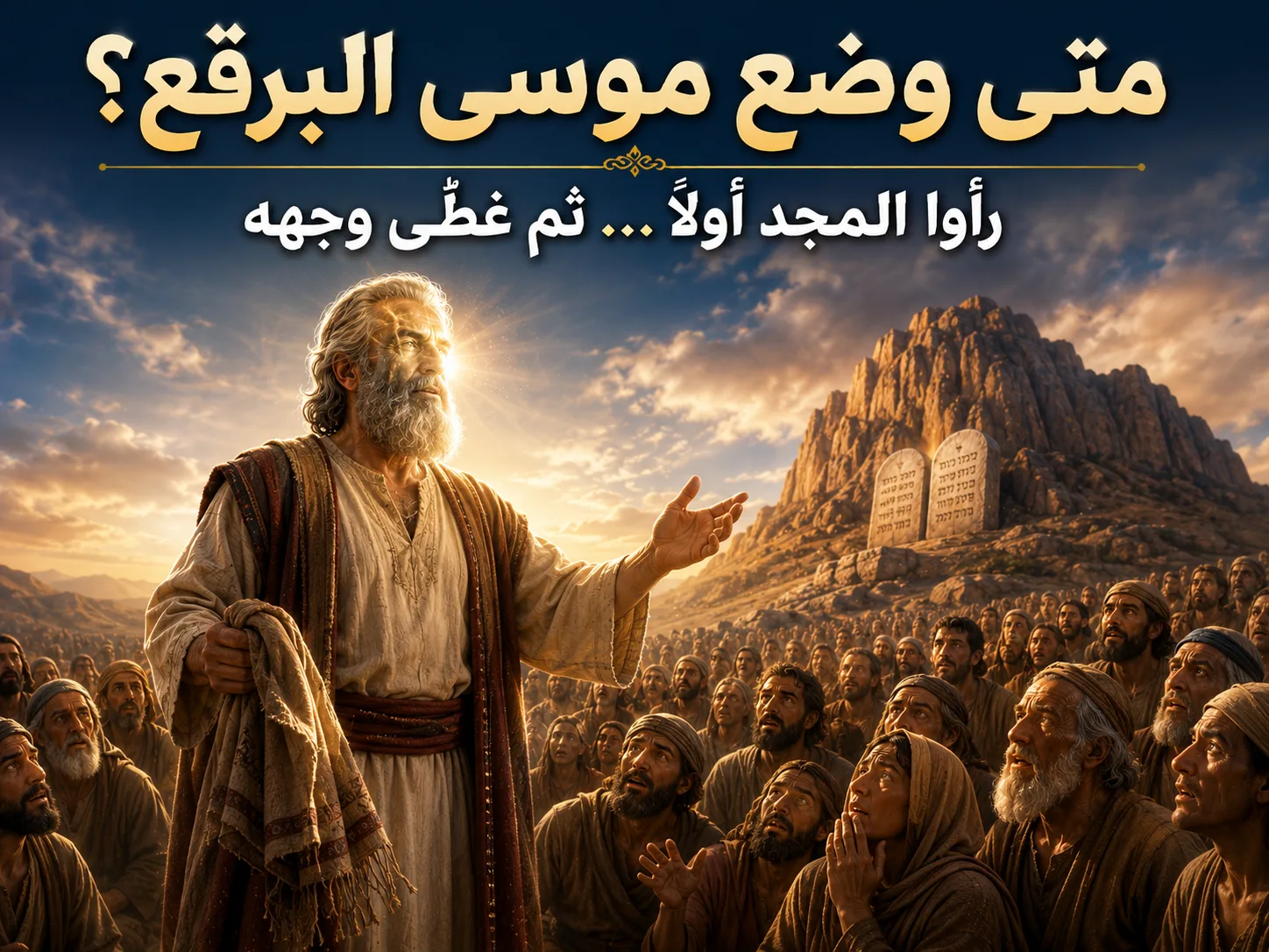 هل كان موسى يضع البرقع أثناء كلامه مع الشعب أم بعده؟ 2 كورنثوس 3: 7، 13 هل يوجد تعارض بين خروج 34 وكلام بولس عن وجه موسى المضيء؟