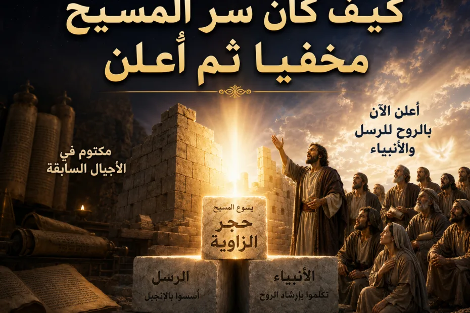 كيف كان سر المسيح مخفيًا ثم أُعلن للأنبياء؟ أفسس 3: 5 المقصود أنبياء العهد الجديد… لا أنبياء العهد القديم