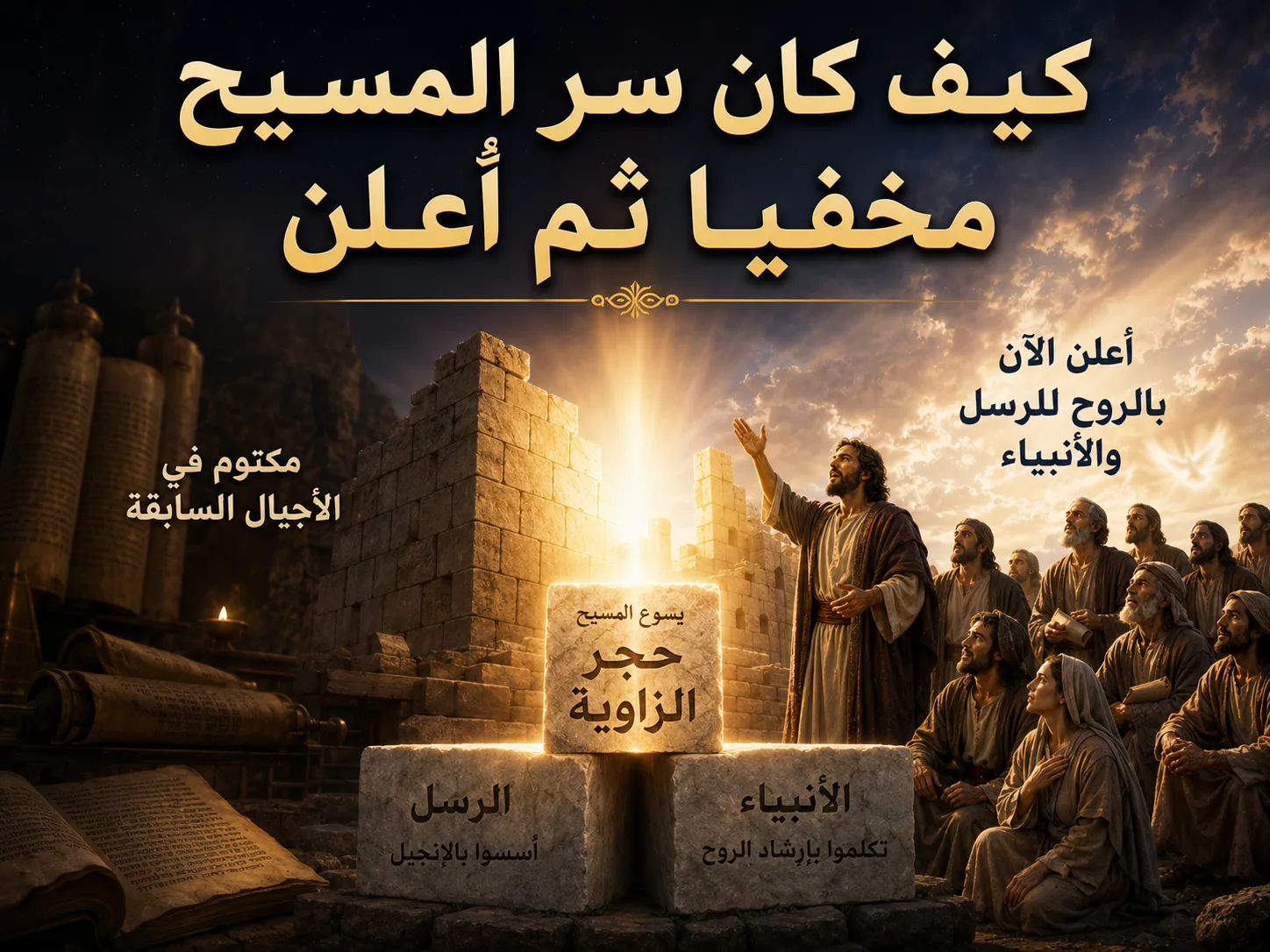 كيف كان سر المسيح مخفيًا ثم أُعلن للأنبياء؟ أفسس 3: 5 المقصود أنبياء العهد الجديد… لا أنبياء العهد القديم