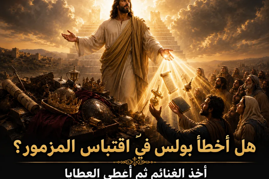 هل اقتبس بولس مزمور 68: 18 بطريقة خاطئة؟ أفسس 4: 8
