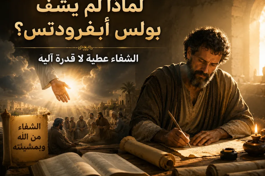 إذا كان بولس يملك موهبة الشفاء، فلماذا لم يشفِ أبفرودتس؟ فيلبي 2: 25 هل عجز بولس عن شفاء رفيقه في الخدمة؟