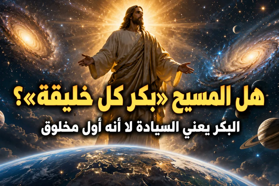 هل المسيح هو «بكر كل خليقة» بمعنى أنه أول مخلوق؟ كولوسي 1: 15-18 لقب «البكر» يدل على السيادة والوراثة، لا على أن المسيح مخلوق