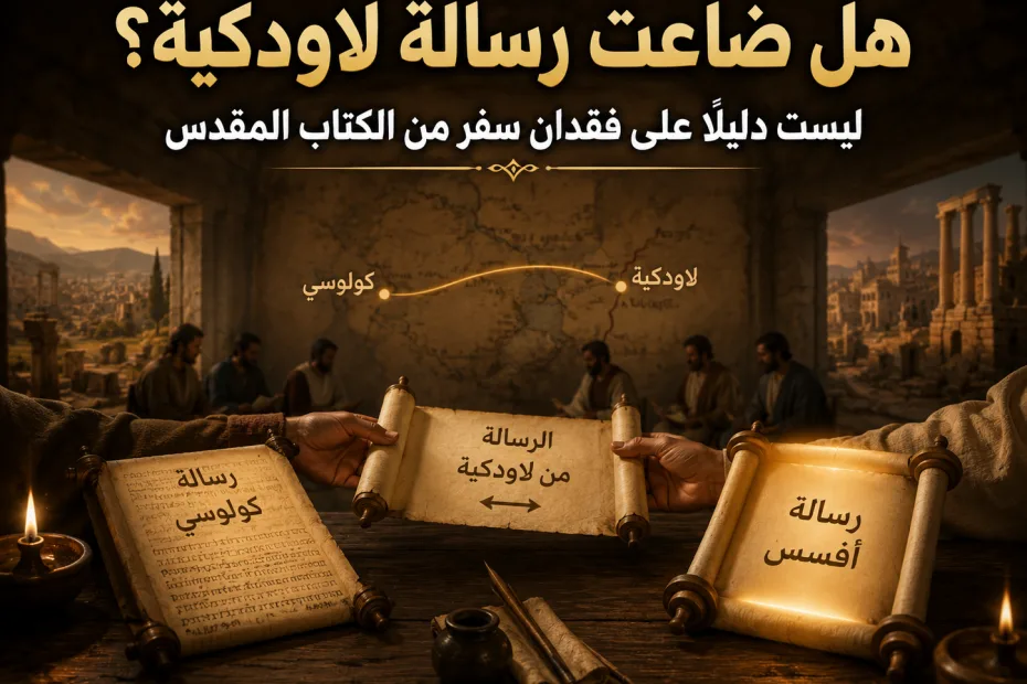 ماذا حدث للرسالة إلى لاودكية؟ كولوسي 4: 16 هل ضاعت رسالة موحى بها، أم أن المقصود هو رسالة معروفة دارت بين الكنائس؟