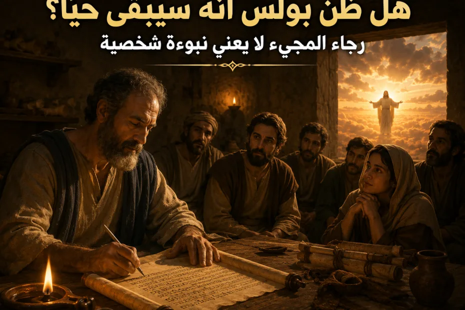 هل علّم بولس أنه سيكون حيًا عند مجيء المسيح؟ 1 تسالونيكي 4: 15